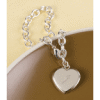 Heart Charm Link Bracelet