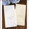 White and Ecru Guest Towels